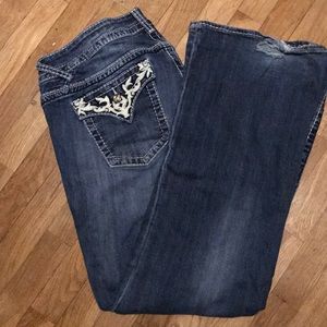 Jeans plus size 20. Worn at bottom. Cutoffs?